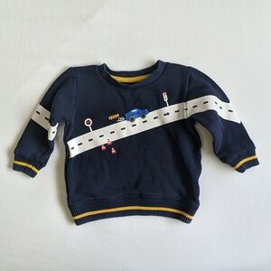 george car graphic crewneck sweatshirt 6-12 months baby boy